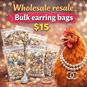 Wholesale resale Bulk earring  bags $15  Pairs